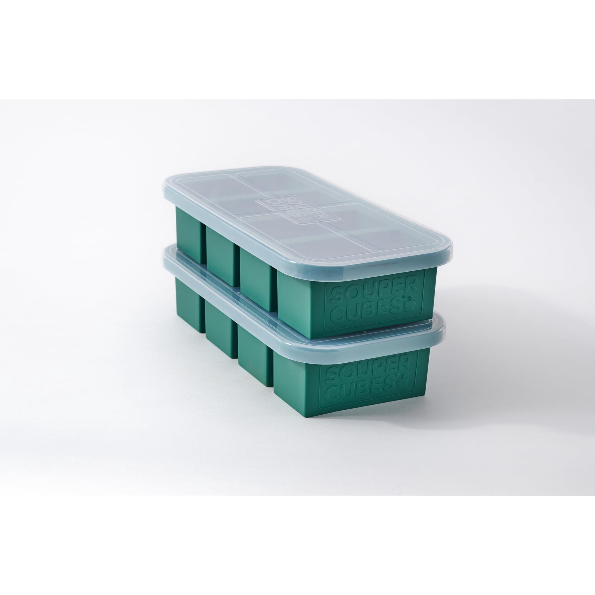 Bandeja Para Congelador Souper Cubes, 250 Ml, Silicona Con Tapa, Paquete De 2 Unidades, Col Rizada