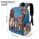 thumbnail image 3 of Amigos Animales-theme Backpack, Campus style schoolbag Bookbag with Adjustable Shoulder Straps And Large Zip Compartment, Unisex Travel Bags.42x30x15cm, 3 of 6