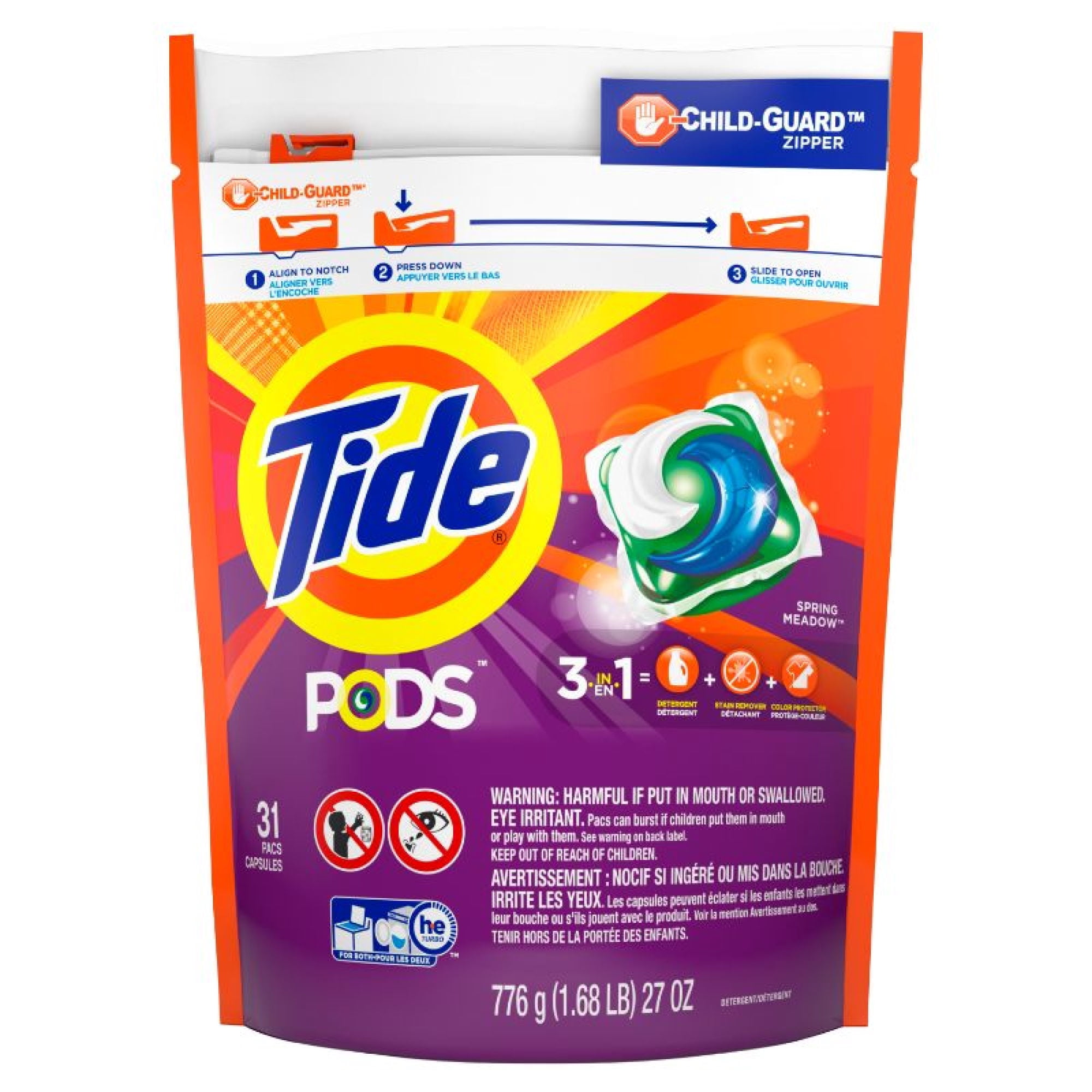 Tide - Detergente En Cápsulas Pods 3 En 1 Doypack 31