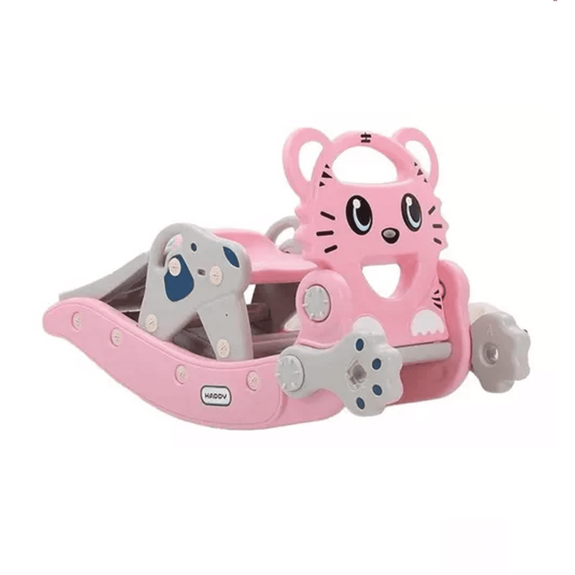 Genérico - Resbalín, Caballo Mecedora, Aro De Basquet Rosado