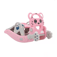 Genérico - Resbalín, Caballo Mecedora, Aro De Basquet Rosado