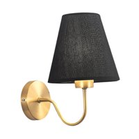 Magideal - Lámpara De Pared Europea, Accesorio E27, Candelabro, Lámpara De Sombra, Farol Decorativo, Iluminación Para Escalera, Lectura, Sala De Estar, Dormitori , Negro
