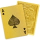 thumbnail image 1 of Cartas De Juego Doradas Impermeables De Plástico 4 Barajas, 1 of 8