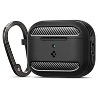 Funda Spigen Rugged Armor Para Airpods Pro 3Rd Gen (2025), Color Negro