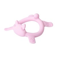 Bebé Teether Pigeon De Silicona Con Forma De Animal Con Forma De Conejo Rosa De 3 Años O Más