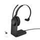 thumbnail image 1 of Auriculares inalámbricos Jabra Evolve2 55 Mono con soporte de carga negros, 1 of 7