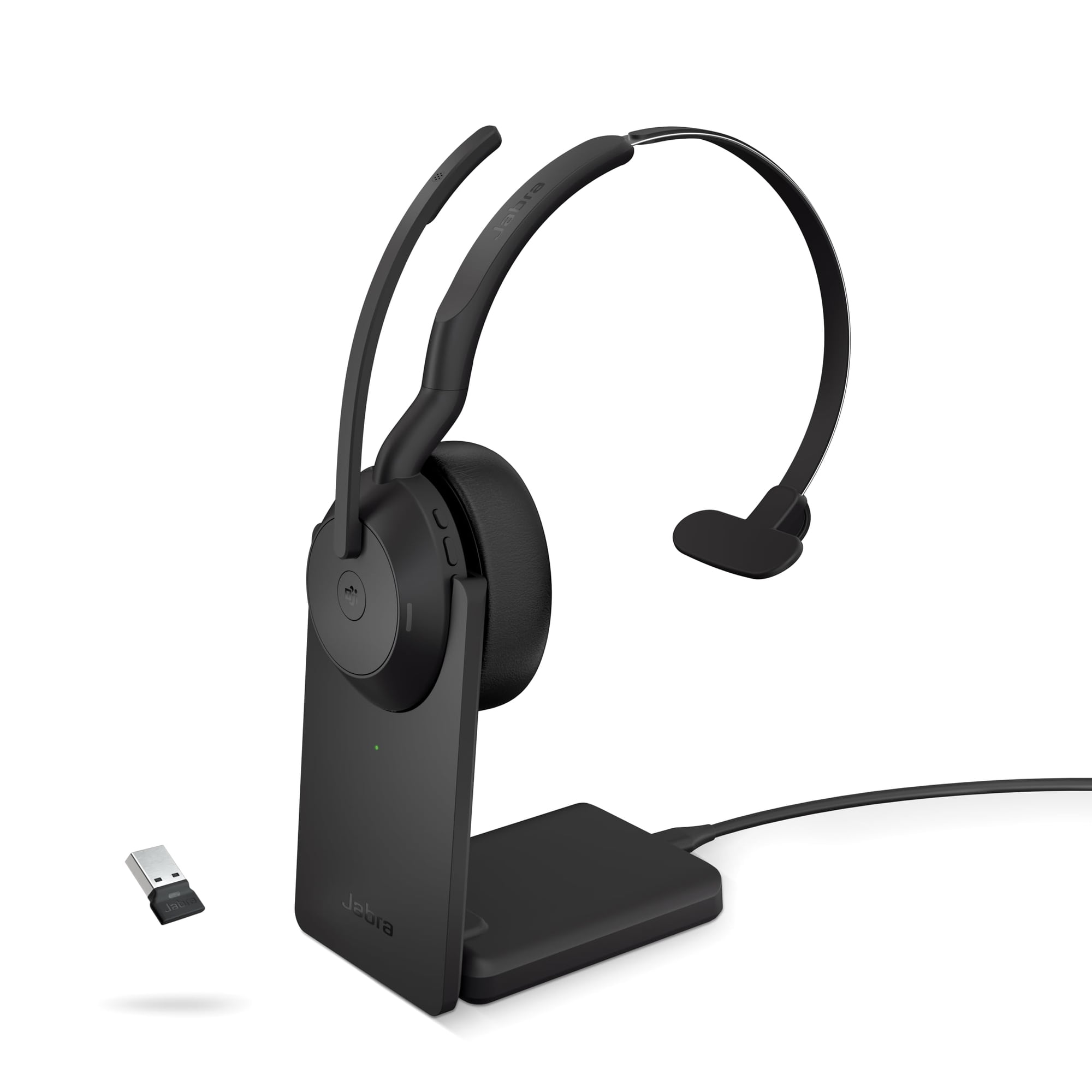 Auriculares Inalámbricos Jabra Evolve2 55 Mono Con Soporte De Carga Negros