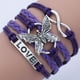 thumbnail image 5 of Handmade Leather Bracelet with Love and Butterfly Design - Perfect Gift for Men and Women, 5 of 5