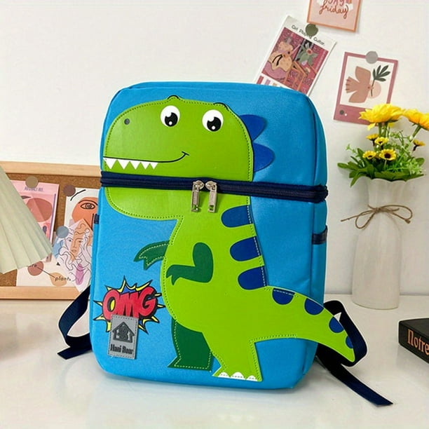 Children's Kawaii Cartoon Dinosaur Print Backpack, School Bag For Boys And Girls Travel Backpack, School Season Gifts