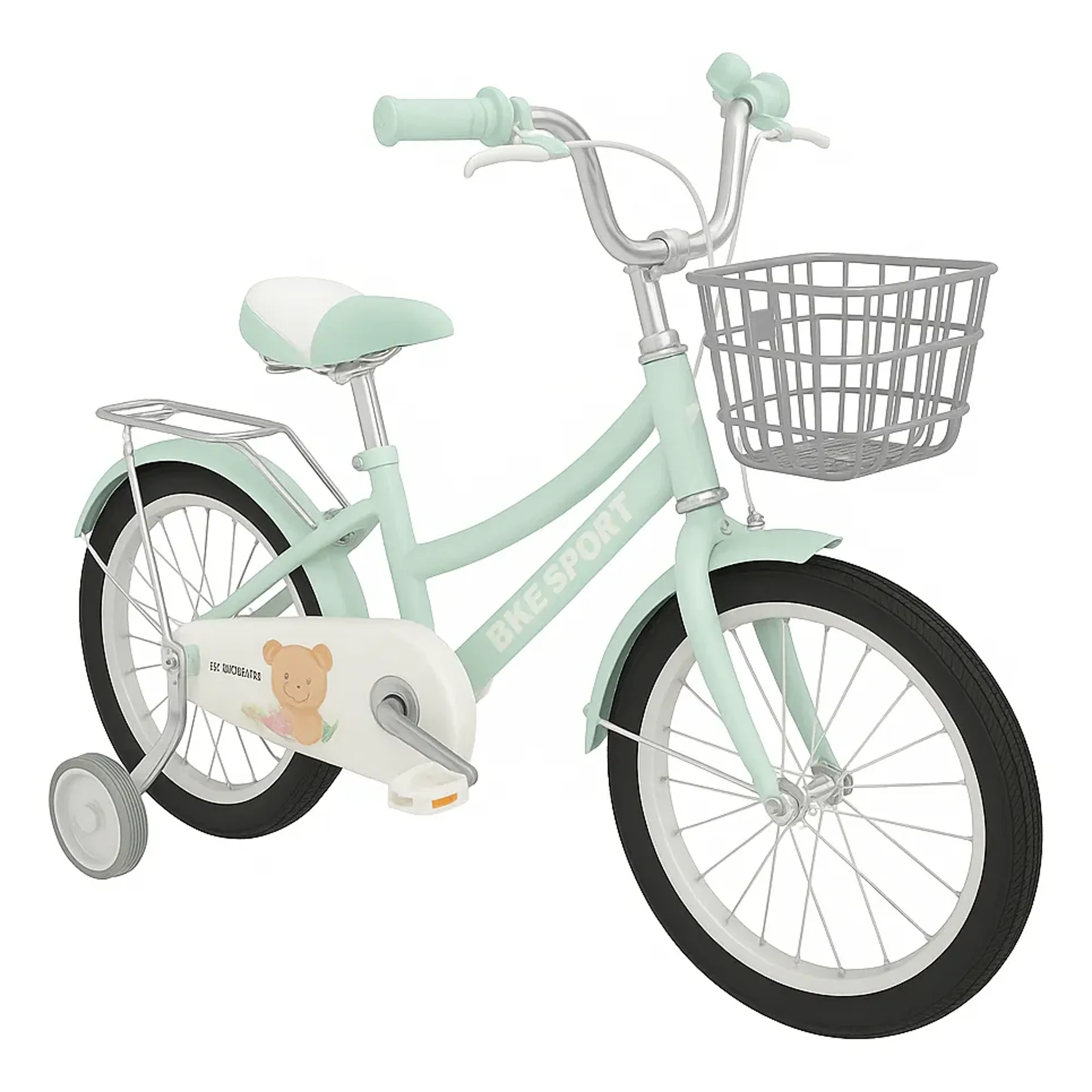 Linea Sport - Bicicleta Aro 16″ Para Niñas De 4 A 7 Años Con Canasto Y Ruedas