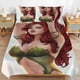 thumbnail image 1 of Juego de cama de 3 piezas con funda nórdica ultrasuave y agradable para la piel con diseño de hiedra venenosa., 1 of 3
