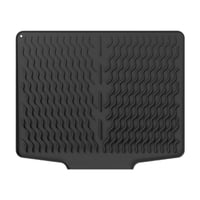 Bothyi - Tapete De Silicona Para Secar Platos, Fácil De Limpiar, Para Debajo Del Fregadero Del Refrigerador, Resistente, Color Negro