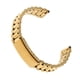 thumbnail image 2 of Brazalete de reemplazo de metal, correa de banda de reloj de acero inoxidable para hombres, oro, 16 mm, 2 of 2