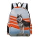 thumbnail image 1 of Husky Siberiano-theme Backpack, Campus style schoolbag Bookbag with Adjustable Shoulder Straps And Large Zip Compartment, Unisex Travel Bags.42x30x15cm, 1 of 6