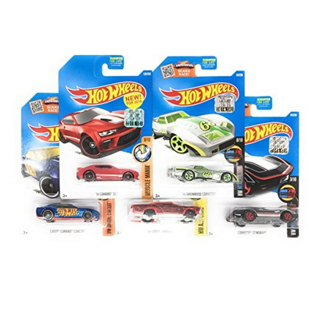 Hot Wheels Muscle Car Madness Paquete de 5 Diecast Aleatorio | Lider
