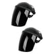 thumbnail image 4 of Protector de máscara facial de soldadura de 2 piezas, máscara facial de soldadura transparente ajustable ligera para protección en el lugar de trabajo Negro, 4 of 5