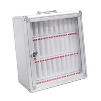 Magideal - Armario De Almacenamiento Para Teléfono, Taquilla Con 2 Llaves, Para Aula, Con Cerradura, Montado En Pared Para Oficina, Tabla De Bolsillo, Caja De Bl 30 Ranuras