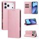 thumbnail image 1 of Funda Cartera para iPhone 17 Pro Max con Ranuras Tarjetas y Soporte - Protección Completa Oro rosa, 1 of 5