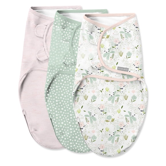 Swaddle Summer Infant Swaddle Original, 100% algodón, 0-3 m, paquete de 3
