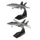 thumbnail image 1 of 2pcs 1: 100 F / A-18 Strike Helicopter + F-14 Diecast Army Model & Stand Decor, 1 of 7