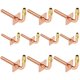 thumbnail image 1 of Paquete de 10 codos perforados de cobre PEX-A de 1/2 pulgadas a 15 cm con brida de pared, 1 of 7