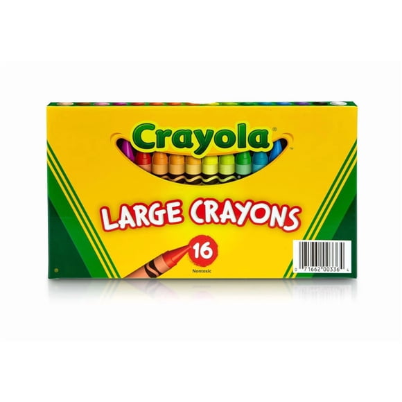 Crayones Crayola, grandes colores clásicos, 16 unidades