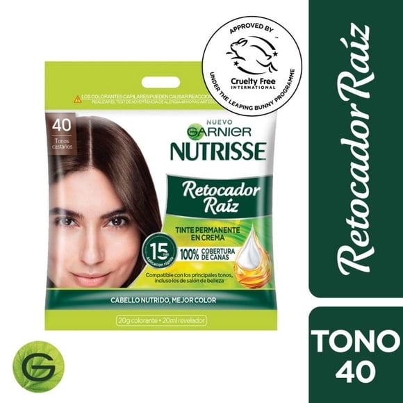 Retocador Nutrisse Raíz Tono 40 Sachet Castaño, 1 un