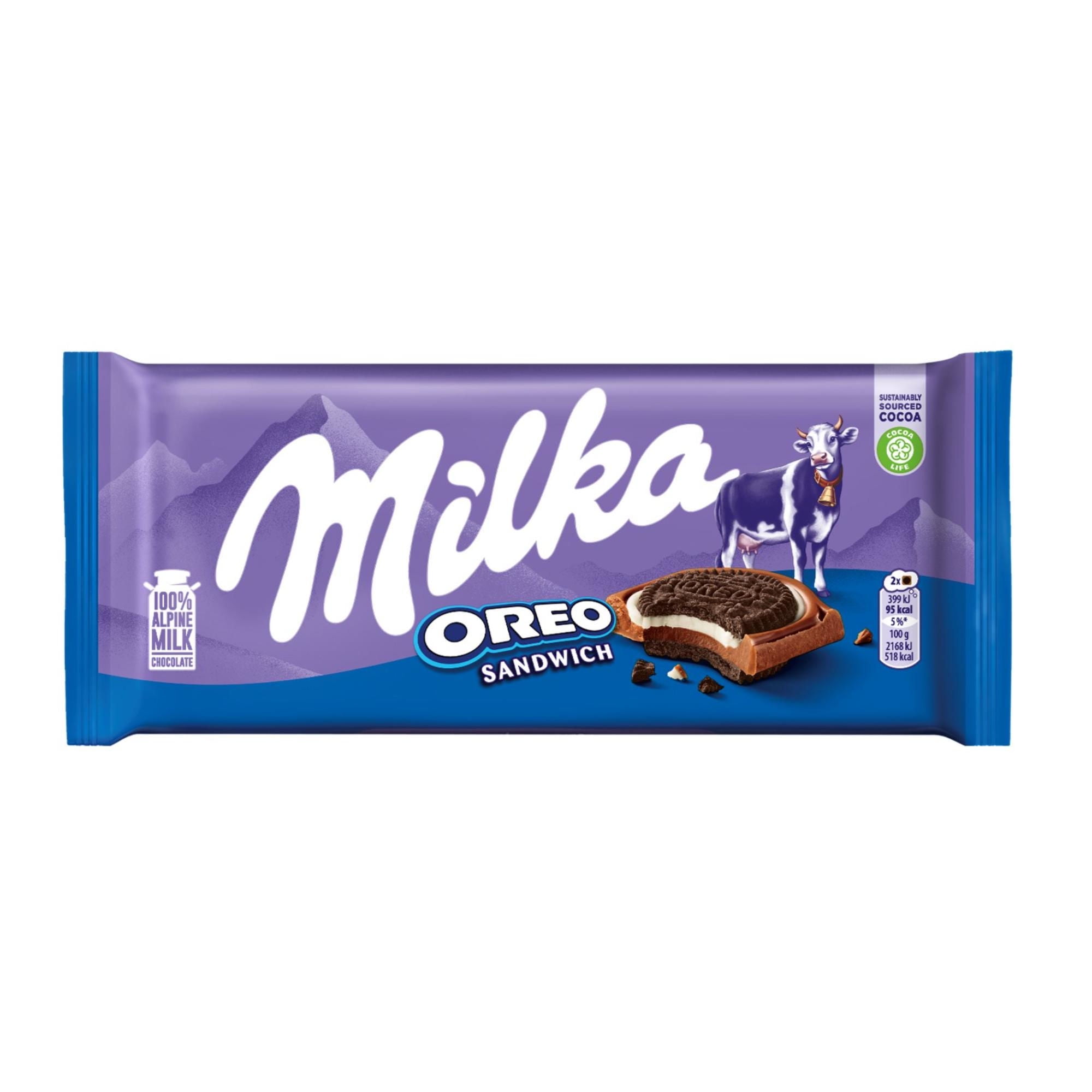 Chocolate De Leche Con Galleta Oreo 92 g Milka