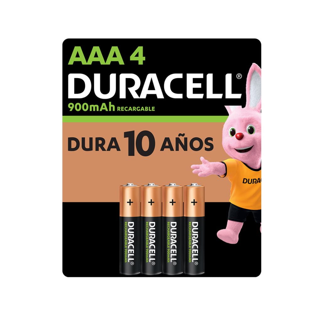 Pila Recargable Tamaño Aaa 4 Unidades 900 Mah