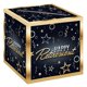 thumbnail image 1 of Caja para tarjetas Beistle Happy Retirement 23 x 23 cm con diseño de estrellas, 1 of 5