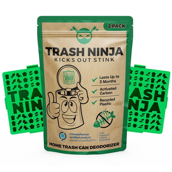 Desodorizador de botes de basura Trash Ninja para interiores, botes de basura de 10 litros