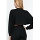thumbnail image 3 of Saronite Suéter Básico Hacci de Punto, Informal, con Mangas Largas Estilo Dolman, Negro (para Mujer), 3 of 3