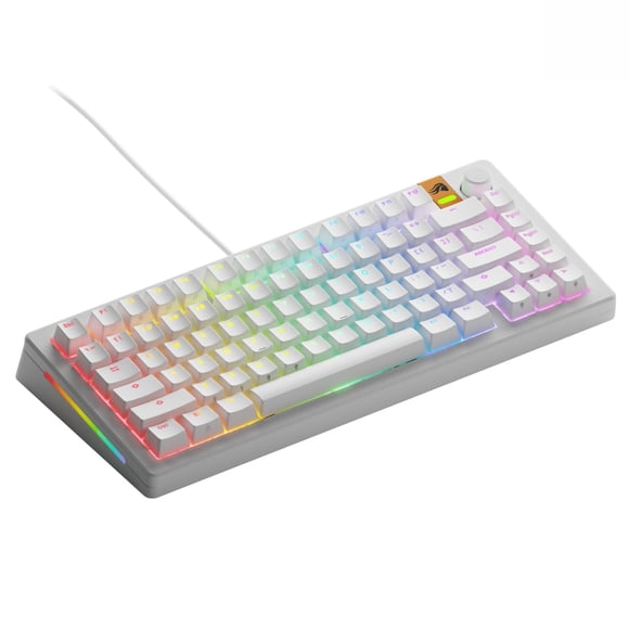 Teclado Glorious Gaming GMMK 3 HE Rapid Trigger 75% blanco