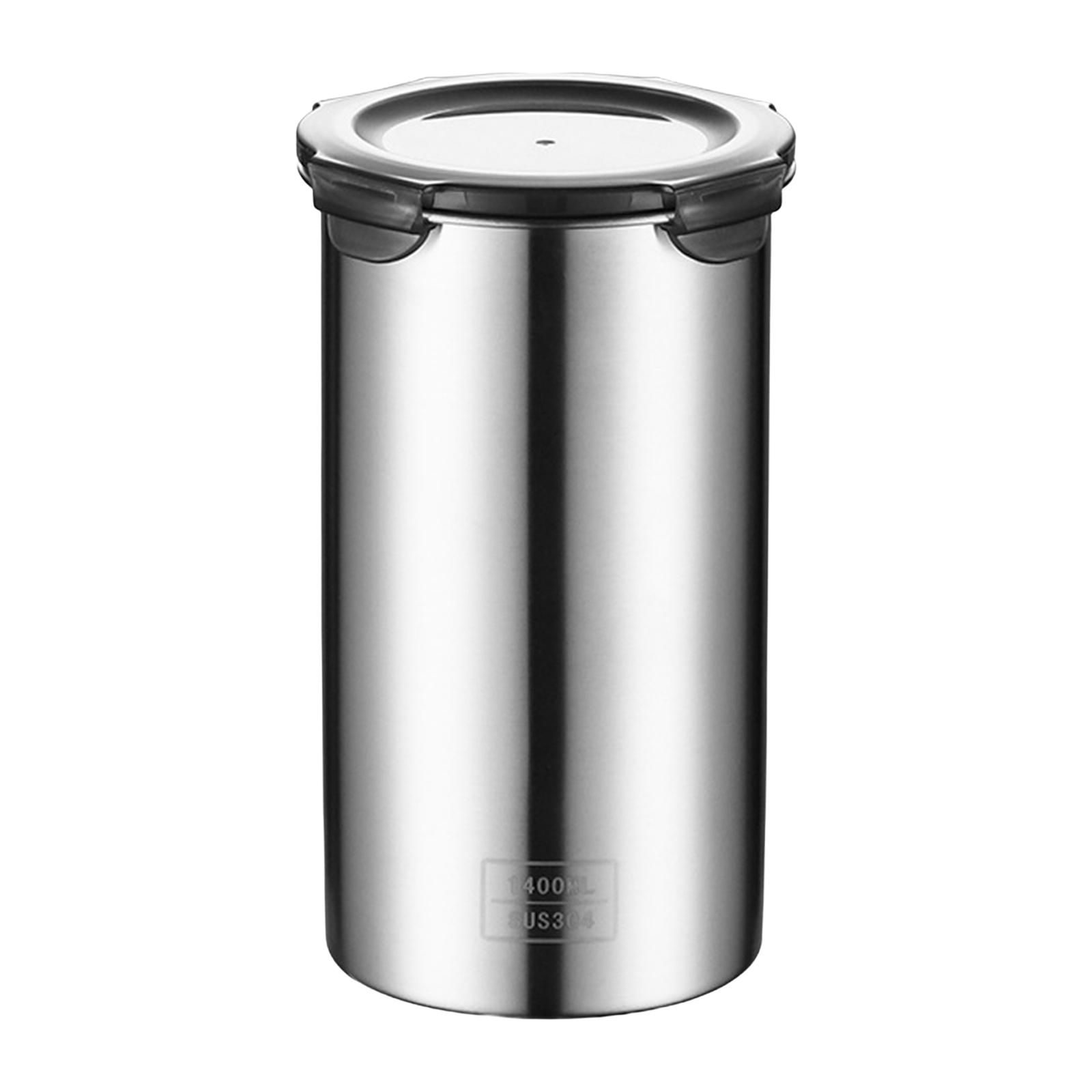 Bothyi - Recipiente Hermético De Acero Inoxidable 304, Portátil, Reutilizable Para Té, Caramelo, Azúcar, 1400Ml