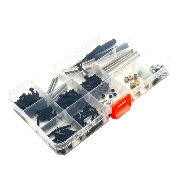 Caja de herramientas para tornillos de coche completos 1/10, Metal estable 4001 104004072, pieza de actualización de repuesto para coche de C