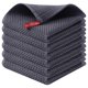 thumbnail image 1 of Kitinjoy Paños de Cocina 100 % Algodón, Pack de 6, Tejido Tipo Gofre Ultra Suave y Absorbente, Toallas de Secado Rápido, 30 × 30 cm, Gris Oscuro, 1 of 7