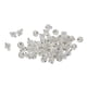 thumbnail image 4 of Bola de cristal facetada transparente 100x perlas bolas colgantes encantos blanco, 4 of 4