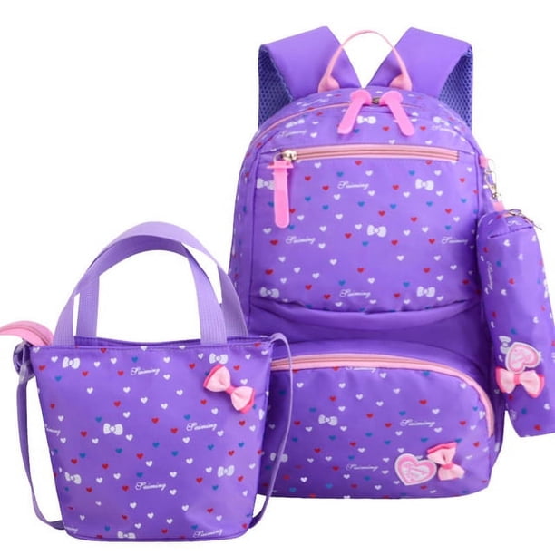 Dropshipping 3pcs/set School Bag Backpacks Schoolbag Fashion Kids Lovely Backpack for Children Girls Bag Student Mochila Sac