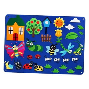 Bothyi - Tablero De Fieltro Para Manualidades, Juguetes, Tableros De Juego, Decoración De Pared Para Enseñar A Los Niños, Regalos B