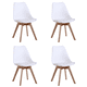 thumbnail image 1 of Pack 4 Sillas De Comedor Tulip Acolchada Blanco, 1 of 8