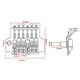thumbnail image 3 of Guitarra eléctrica Tremolo Bridge Black con barra Double Strat, 3 of 6