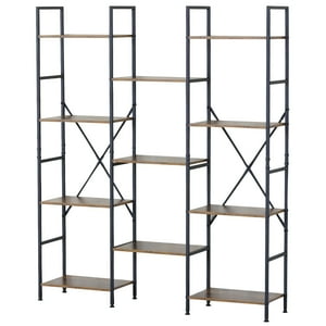 Novahus - Estante Multinivel Industrial Café 150X125X27 Cm