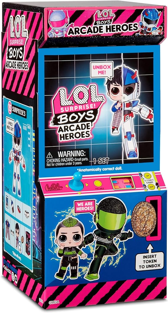 Lol Surprise - Boys Arcade Heroes Con 15 Sorpresas