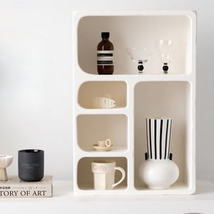 Santú Home & Deco - Repisa Organizador Geométrico Bogen Marfil