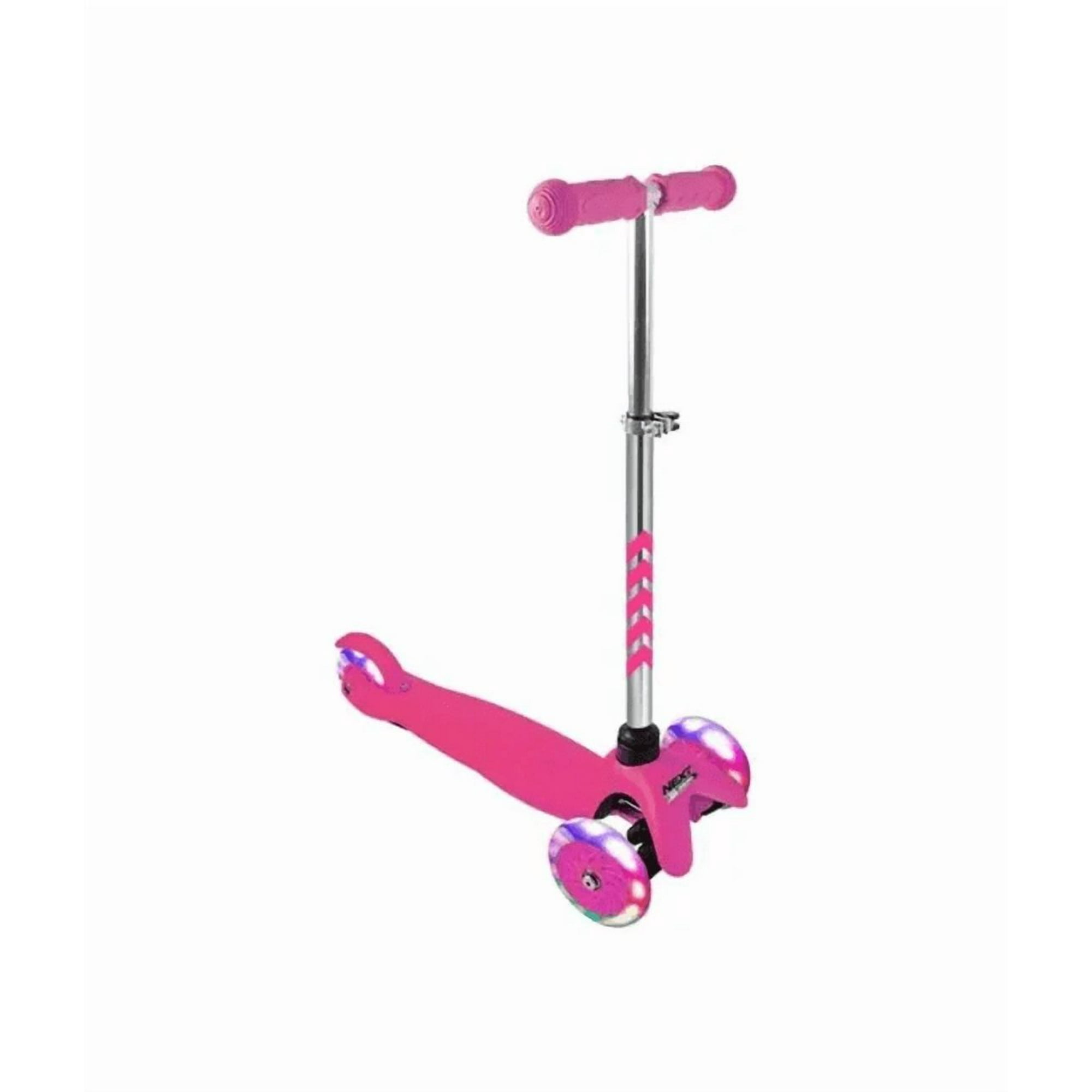 Genérico - Patín Scooter Junior Niños Next Ajusta Ruedas Luz Led + Colo