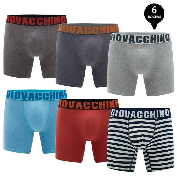 Pack de 6 Boxer Medio Algodon Hombre