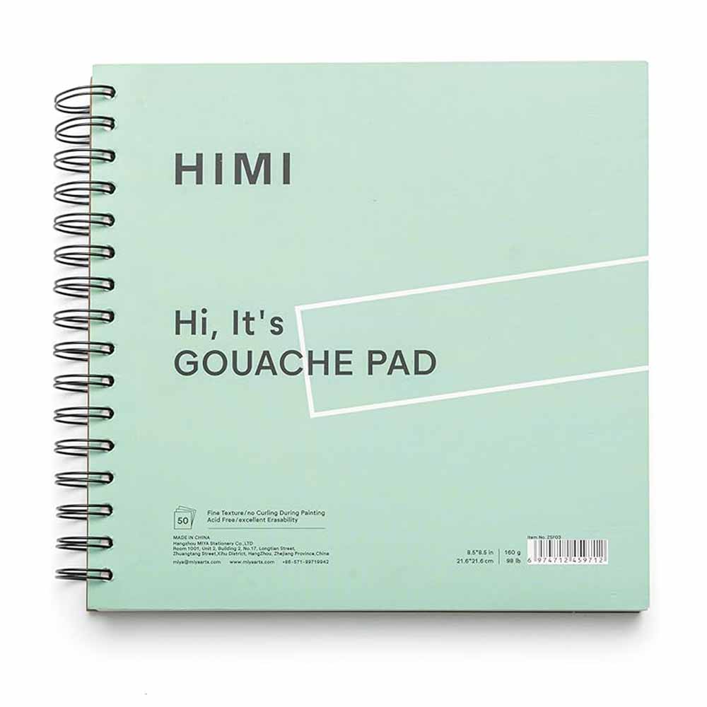 Himi - Block 21.6*21.6Cm Para Gouache 160G Verde