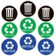 thumbnail image 2 of 9 Pegatinas De Reciclaje Para Botes De Basura De 5 Pulgadas Para Exteriores, Hogar, Eventos Comerciales, 2 of 5