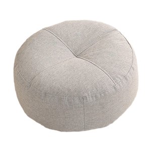 Bothyi - Almohada Redonda Para El Suelo, Almohada De Meditación Para Adultos, Silla Para Niños, Estudio, Gris Claro