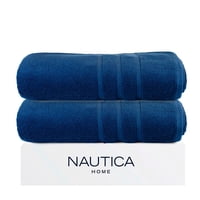 Pack 2 Toallas De Baño Nautica Home 100% Algodón 76X137Cm Azul Marino